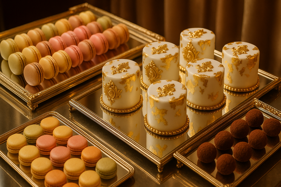 Monogrammed Macarons & Chocolates - Personalized Confections